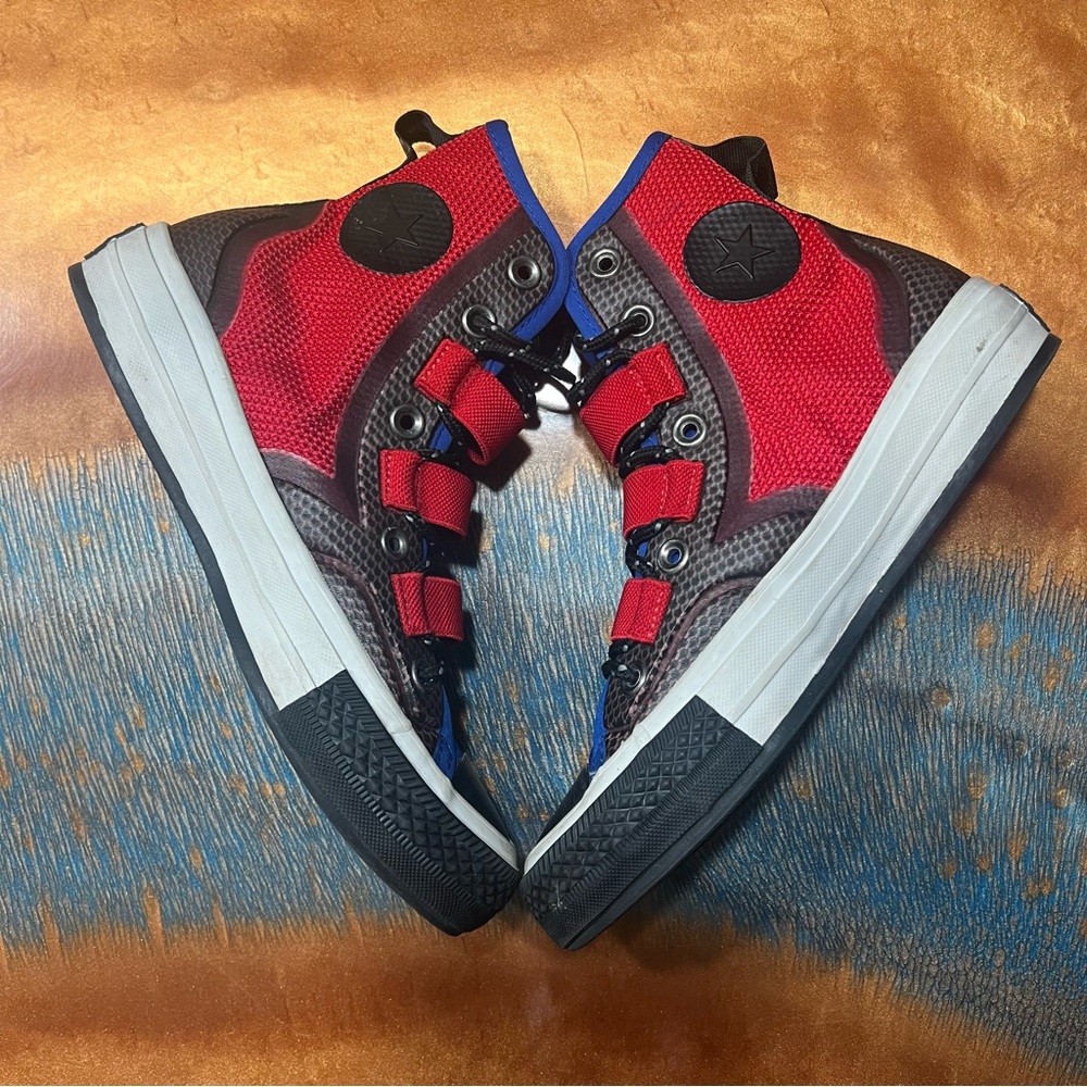 Converse CTAS 70 High Tech Hiker Enamel Red Blue Size 4 Youth - Picture 2 of 12